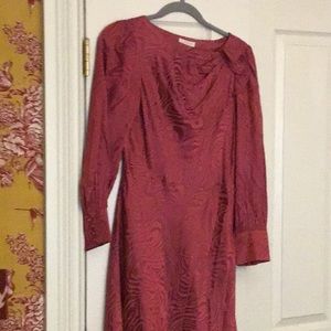 Pink silk knee length Rebecca Taylor dress